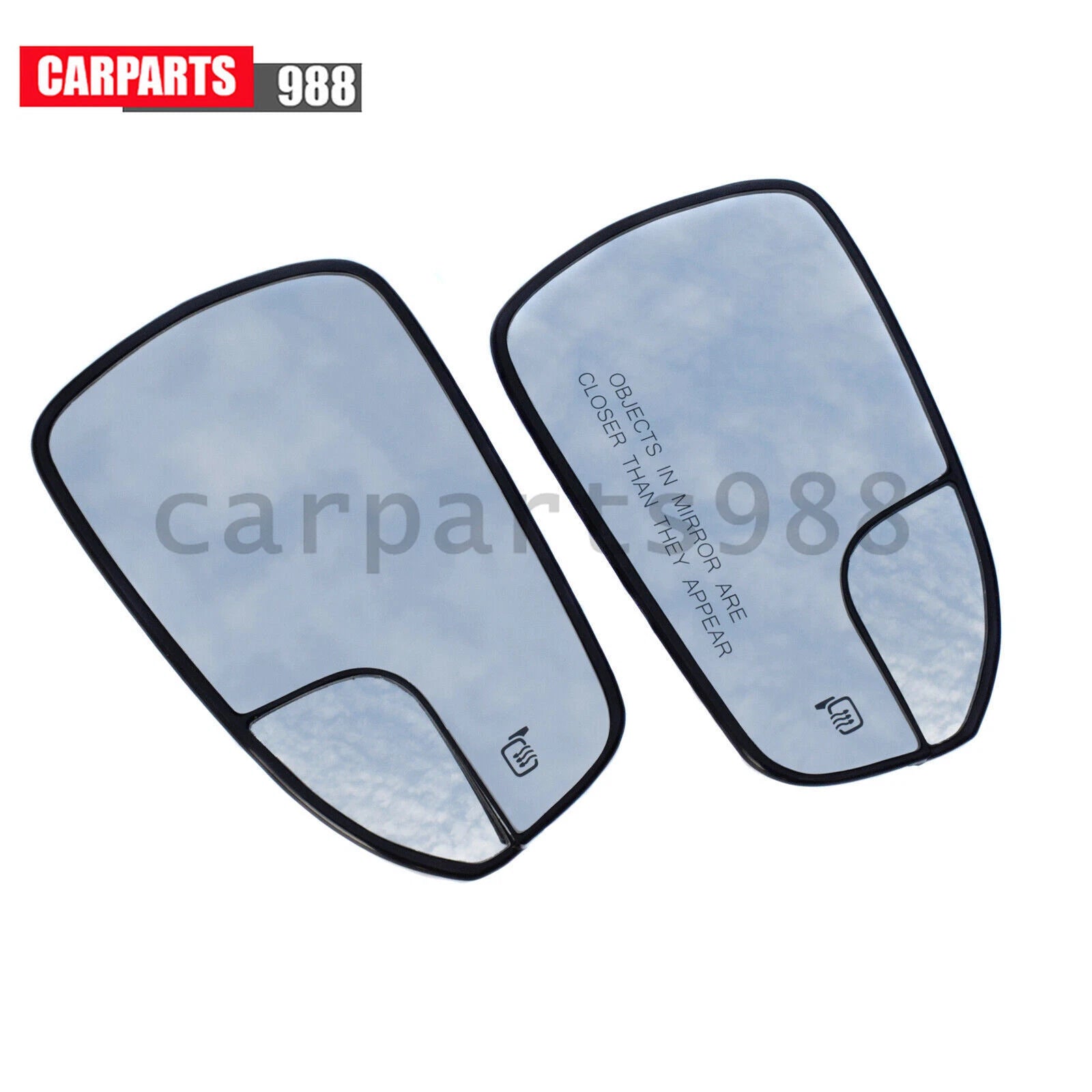 Left & Right Rear View Mirror Glass Heated For Ford Fusion 2013-2020 DS7Z17K707F 6B93BC-57