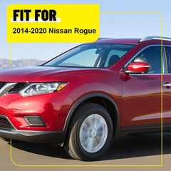 8X Black Pillar Posts Door Trim Cover Car Accessories For 2014-2020 Nissan Rogue 6B93BC-57
