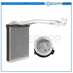 HVAC Blower Motor & Heater Core Kit For 1999 2000-2001 Jeep Grand Cherokee Front 6B93BC-57