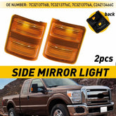 2pcs Side Mirror Light Housing Cover For 2008-2016 Ford F250 F350 Super Duty EOA 6B93BC-57