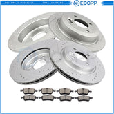 Front & Rear Brake Rotors Ceramic Pads for Mini Cooper 2002 2003 2004 2005 2006 6B93BC-57