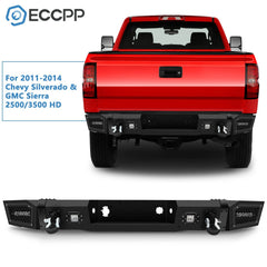 For 2011-2014 Chevy Silverado 2500 3500 HD Complete Steel Rear Bumper Assembly 6B93BC-57
