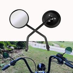 10mm Motorcycle Side Mirrors Long Stem for Yamaha Honda Kawasaki Suzuki Vespa US