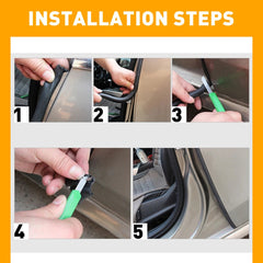 12FT/10FT U Shape Rubber Seal Door Edge Guard Molding Trim Protectors Strip EOA 6B93BC-57