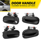 4pcs Exterior Door Handles Set Fits for 2000-2006 Nissan Sentra Front & Rear EOA 6B93BC-57