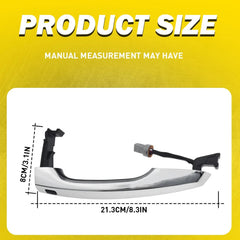 Door Front Left Handle Fit 2017-20 Exterior Hyundai Elantra Sedan w/ Smart Key A 6B93BC-57