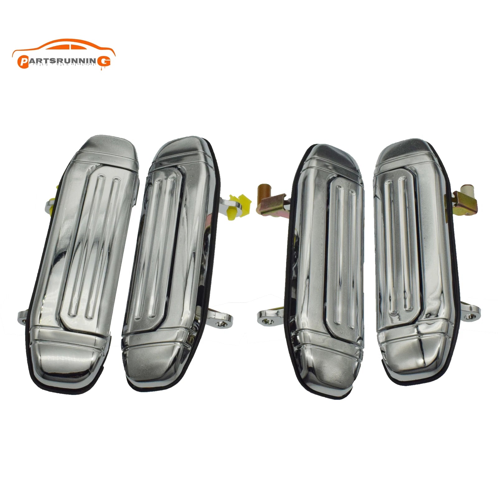 Front Rear LH & RH Chrome Exterior Door Handles For Mitsubishi Pajero 1992-1997 6B93BC-57