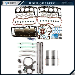 Head Gasket Bolts Set & Timing Chain Kit For 2004 2007 Dodge Ram 1500 4.7L 6B93BC-57