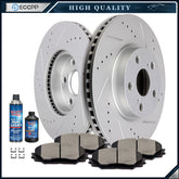 For Toyota for Corolla Matrix Front Drilled & Slotted Brake Rotors And Pads 6B93BC-57
