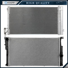 Aluminum Radiator & AC Condenser Cooling Kit For 2012-2013 BMW 335i xDrive 335is