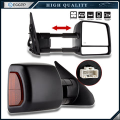 Left + Right Tow Mirrors for 07-17 Toyota Tundra Power Heated LED Turn Signal 6B93BC-57