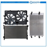 Radiator Condenser Cooling Fan Kit For 2007-2010 Ford Edge 2007-2010 Lincoln MKX 6B93BC-57