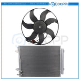 Electric AC Condenser Cooling Fan Kit For 2009 2010 2013 Volkswagen CC KOEEP