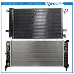 Aluminum Radiator & AC Condenser Cooling Kit For 2014-2016 Chevrolet Impala 6B93BC-57