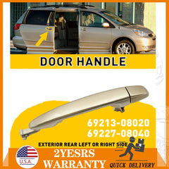 For 2004-2010 Toyota Sienna Outside Exterior Sliding Handle Door LH RH Rear EOA 6B93BC-57