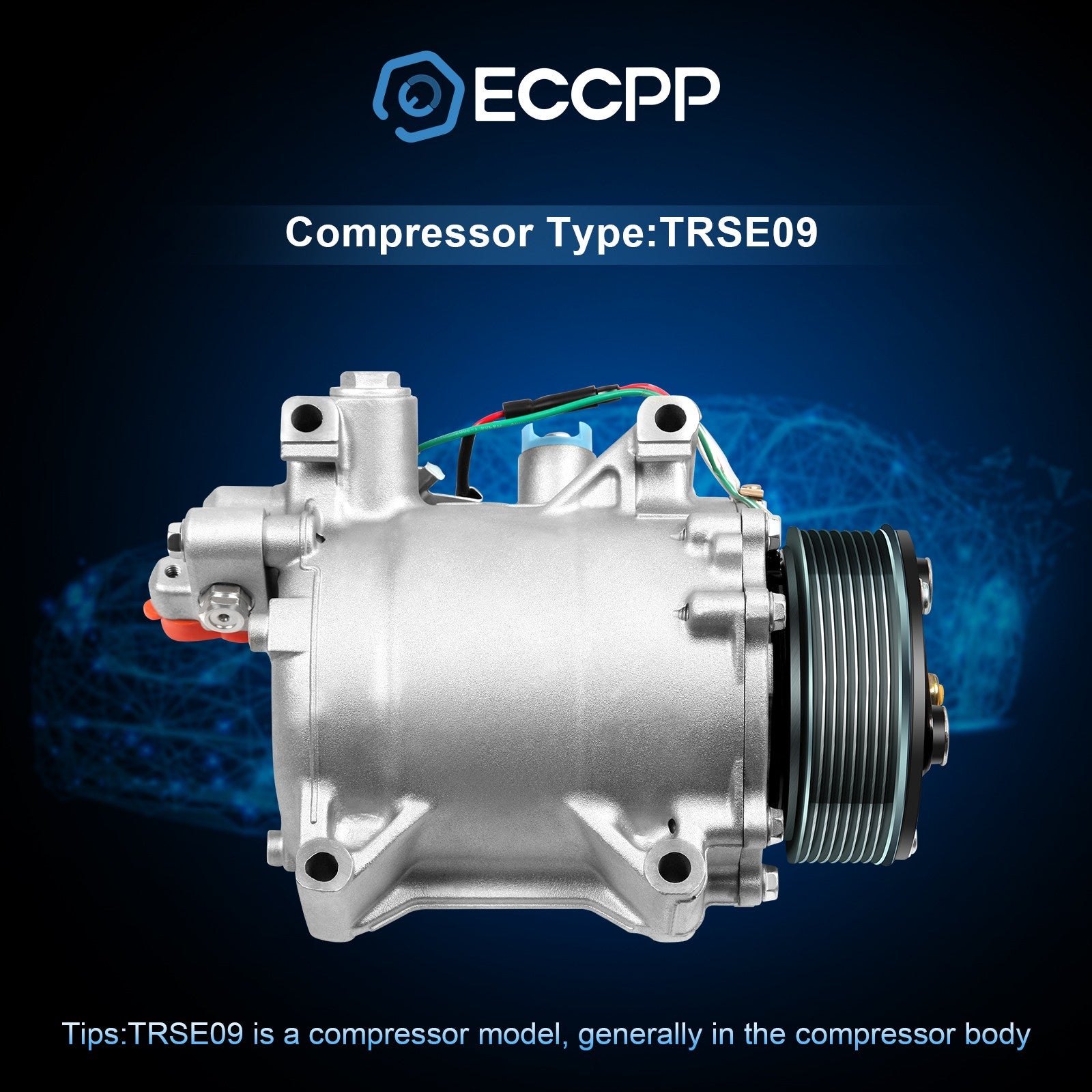 AC Compressor For Honda 12-15 Civic 07-14 CR-V Acura 13-15 ILX 07-12 RDX 6B93BC-57