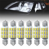 6pcs AUXITO CANBUS 31MM Festoon DE3175 LED Map Dome Interior Light Bulbs EOA AUXITO