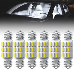 6pcs AUXITO CANBUS 31MM Festoon DE3175 LED Map Dome Interior Light Bulbs EOA AUXITO