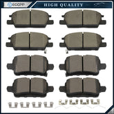 Front and Rear Brake Ceramic Pads For 2018 - 2019 GMC Terrain Brake Code J60