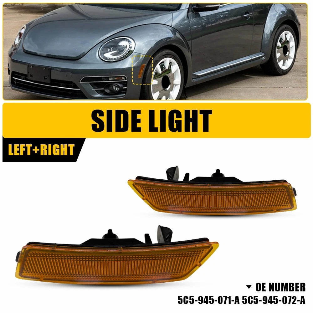 For 2012-2023 VW Beetle Tiguan Amber Bumper Side Marker Signal Light Housing EOA 6B93BC-57