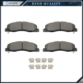 4X Front Semi-Metallic Brake Pads for Ram 2500 3500 2009 2010 2011 2012 - 2018