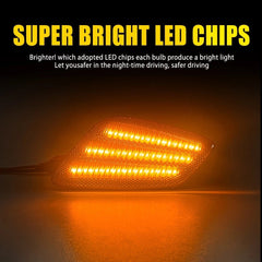 For Jeep Wrangler TJ 1997-06 Smoked LED Bumper Signal Front Side Marker Lights A 6B93BC-57