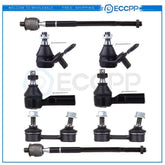 8x Front Lower Ball Joints Tie Rods Sway Bars Fits 1994 1995 Toyota For Corolla KOEEP