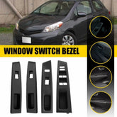 4pcs/Set Door Window Switch Bezel Trim Panel Cover For Toyota Yaris 12-14 4-Door 6B93BC-57