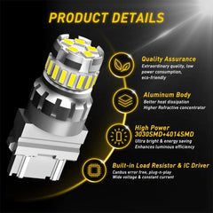 3157 LED Backup Reverse Light Bulbs White for Chevy Silverado 1500 1999-2013 EA 6B93BC-57