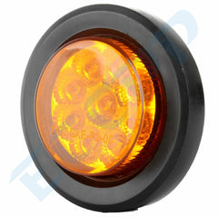 10x Round 2 inch Amber Side Marker 9 Led tail Light Trailer truck universal KOEEP