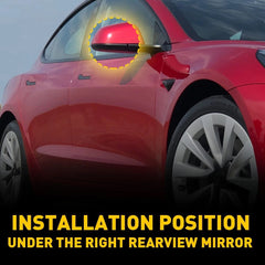 For 2017-2022 Tesla Model 3 Side Door Wing View Mirror Cover Lower Holder Right 6B93BC-57