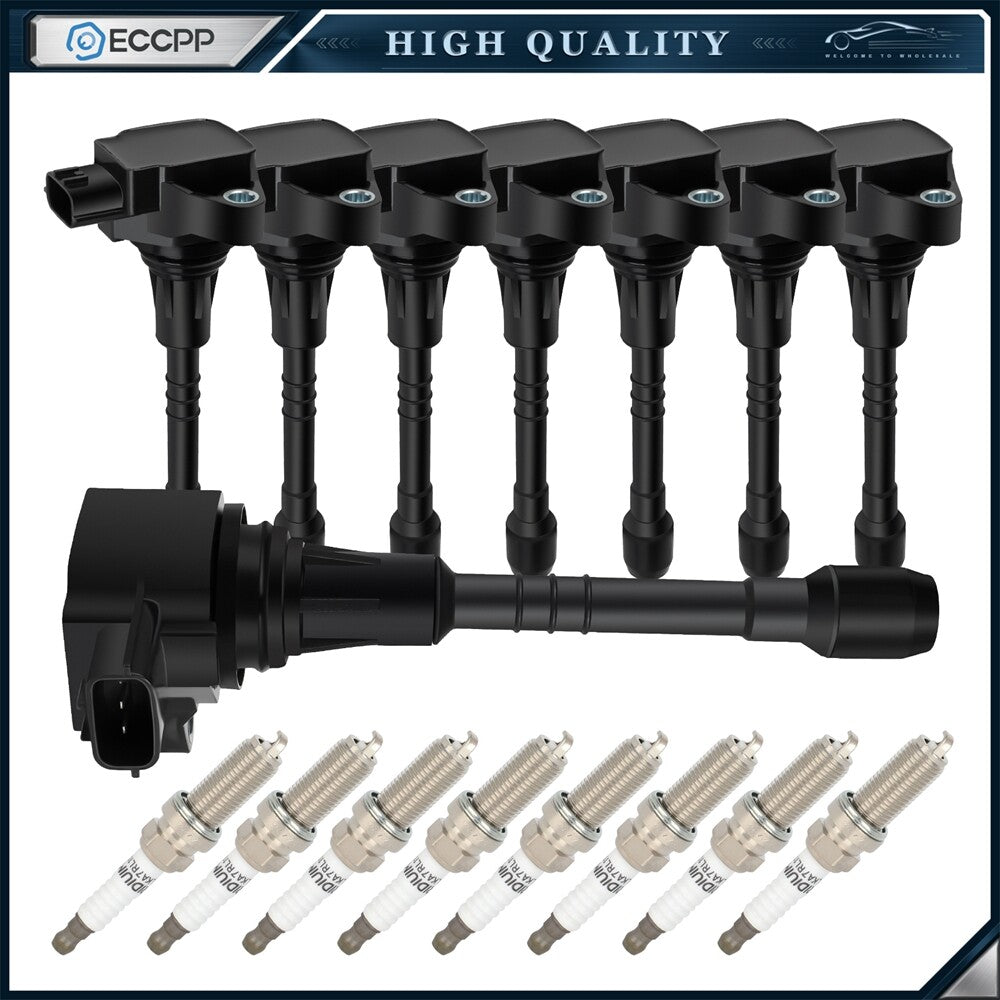 ECCPP 8 For 5.6L V8 Infiniti QX56 QX80 Nissan Armada Ignition Coil & Spark Plug ECCPP