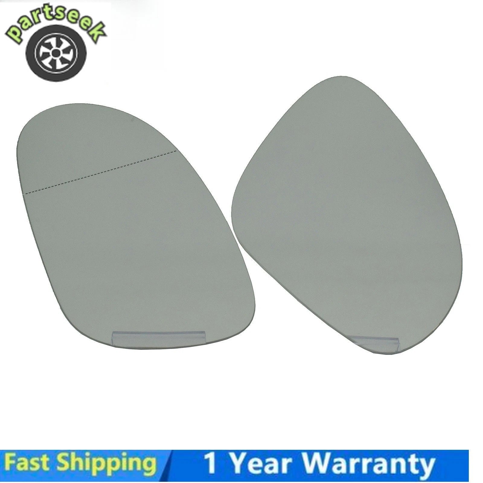 Left Right Heated Wing Mirror Glass For VW Golf MK5 Jetta GTI Passat EOS R32 6B93BC-57