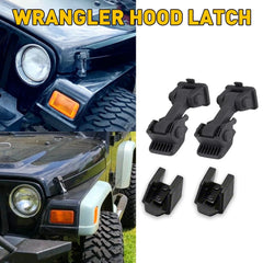 Fits 1997-2006 Jeep Wrangler TJ Hood Latch Pins Lock Hood Hood Latches Catch Kit 6B93BC-57
