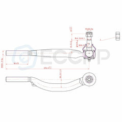 For Chevy Trailblazer & GMC Envoy 4PCS Front Inner Outer Tie Rod End Links Kit 6B93BC-57