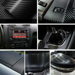 Interior Center Console Carbon Fiber Molding Sticker Decals For VW CC 2012-2018