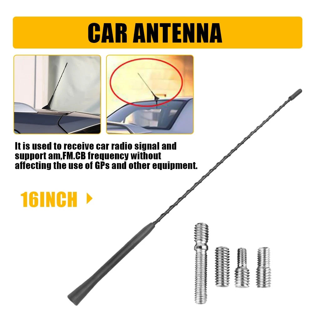16" Antenna Black Mast Power Radio AM/FM for TOYOTA SIENNA 1998-2016 USEOA 6B93BC-57