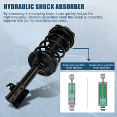 Complete Strut Spring Mount Assembly Pair 2PC Front For Subaru Outback 2010-2012 KOEEP