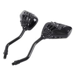 Black Skull Hand Motorcycle Rearview Side Mirrors For Honda VF750C VF750C2 Magna