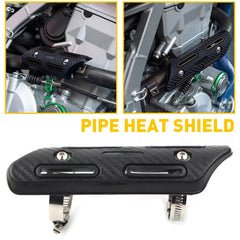 Exhaust Muffler Pipe Heat Cover Heel Shield Guard Protector For Honda Kawasaki 6B93BC-57