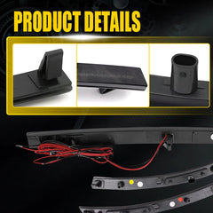 Smoked LED Side Marker Light Bumper Reflector Lamp For 14-19 Chevy Corvette C7 A 6B93BC-57