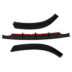Glossy Black Fits 2009-2012 Audi A4 B8 S-Line Bumper Front Lip Spoiler 6B93BC-57
