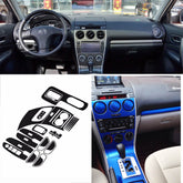 Interior Center Console Carbon Fiber Molding Sticker Decals For Mazda 6 2003-14