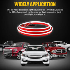 For Chevrolet Silverado Scan Start Up LED Hood Light Strip DRL White Running EOA 6B93BC-57