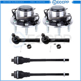 6Pcs Front Steering Tie Rod End Link Kit For 2000-2006 Chevrolet Suburban 1500 6B93BC-57