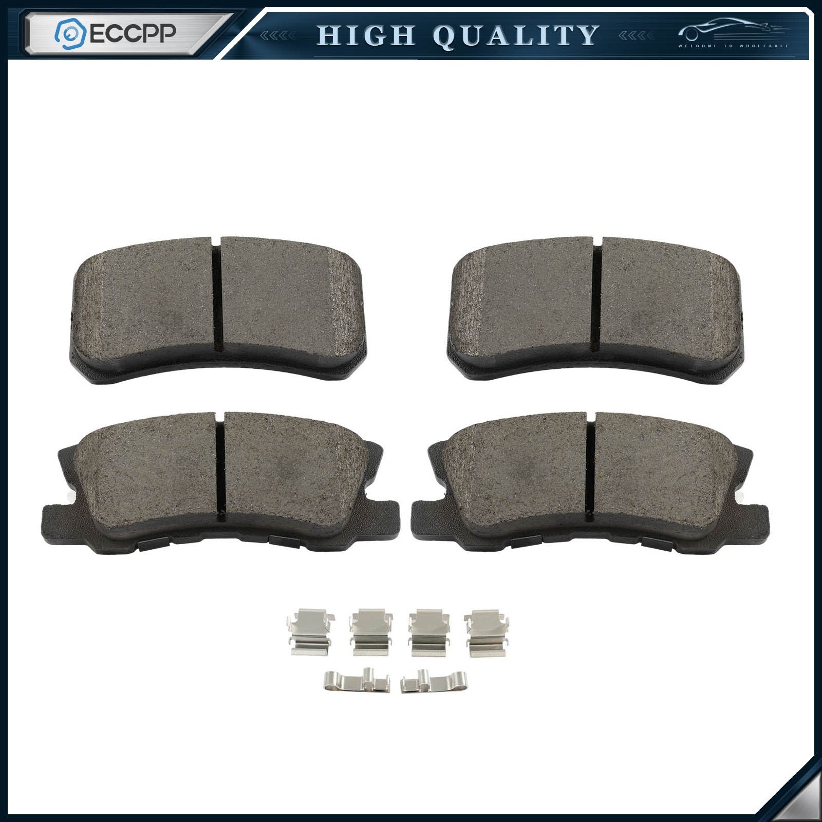 4PCS Rear Ceramic Brake Pads For CHRYSLER 200 2011-2012 Dodge Caliber 2008-2009 6B93BC-57