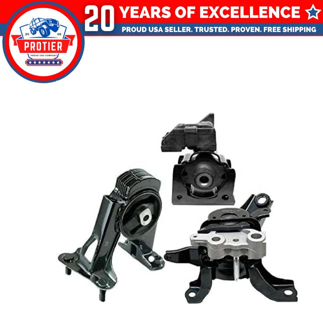 Motor Mount 3PCS Set Fit Lexus CT200h/ Toyota Prius/ Prius Plug-in/ Prius V 6B93BC-57
