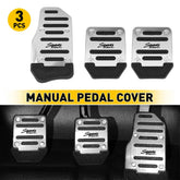 3x Steel Sport Foot Gas Brake Pedal Pad Cover Universal No Slip Automatic EOA 6B93BC-57