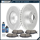 Front Ceramic Brake Pads And Rotors For 2013-2016 Subaru BRZ 2011 Subaru Impreza 6B93BC-57