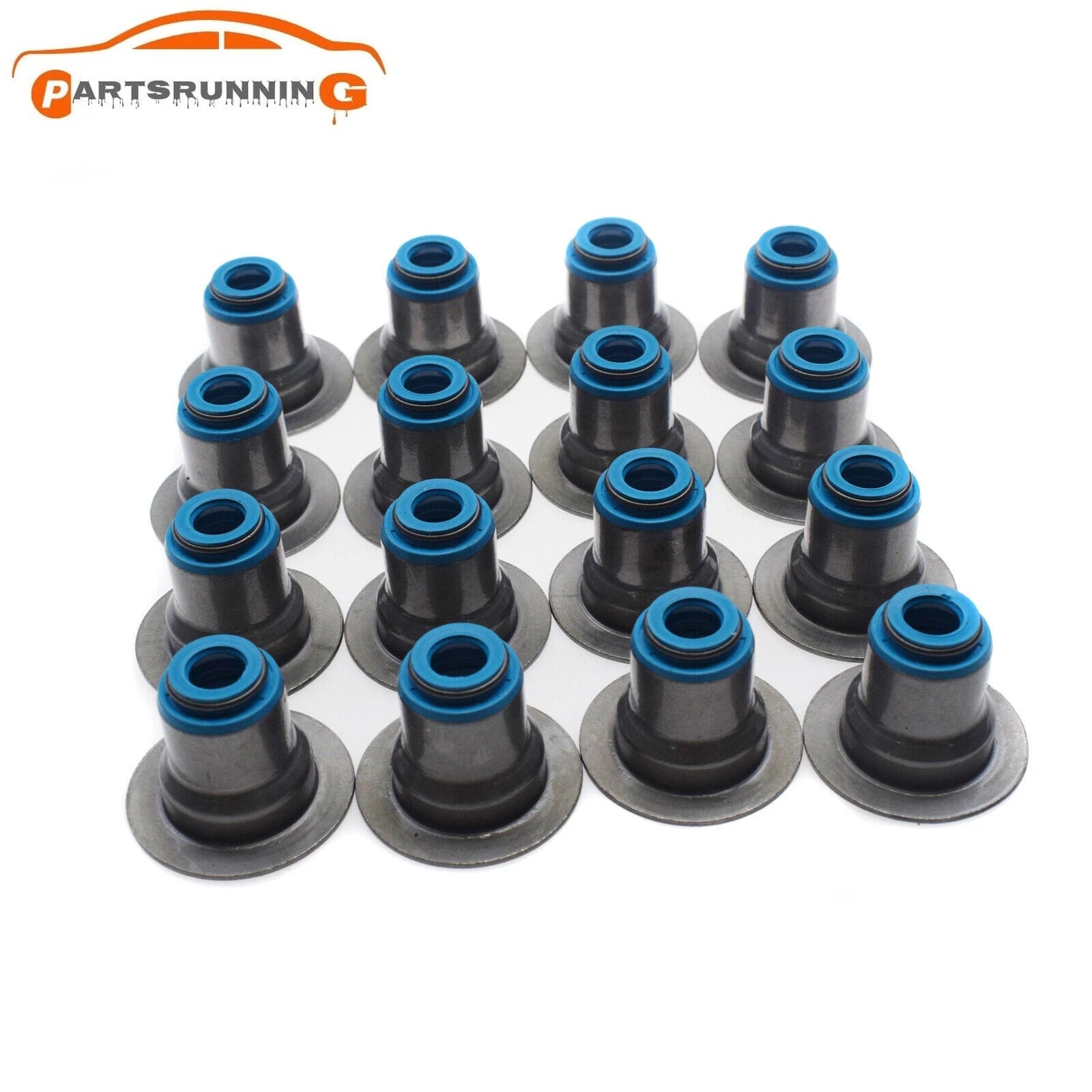 Set of 16 Valve Stem Seal 12482063 For GMC Chevrolet 4.8 5.3 5.7 6.0 LS1 LS3 LS6 6B93BC-57